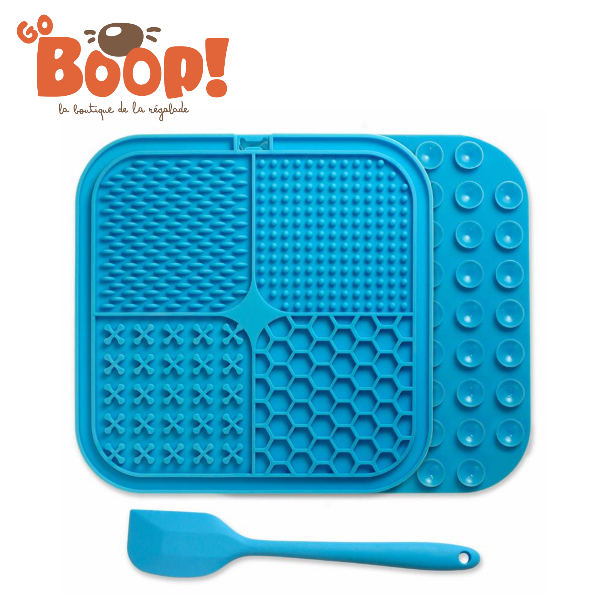 Kit léchage Tapis Spatule - Bleu