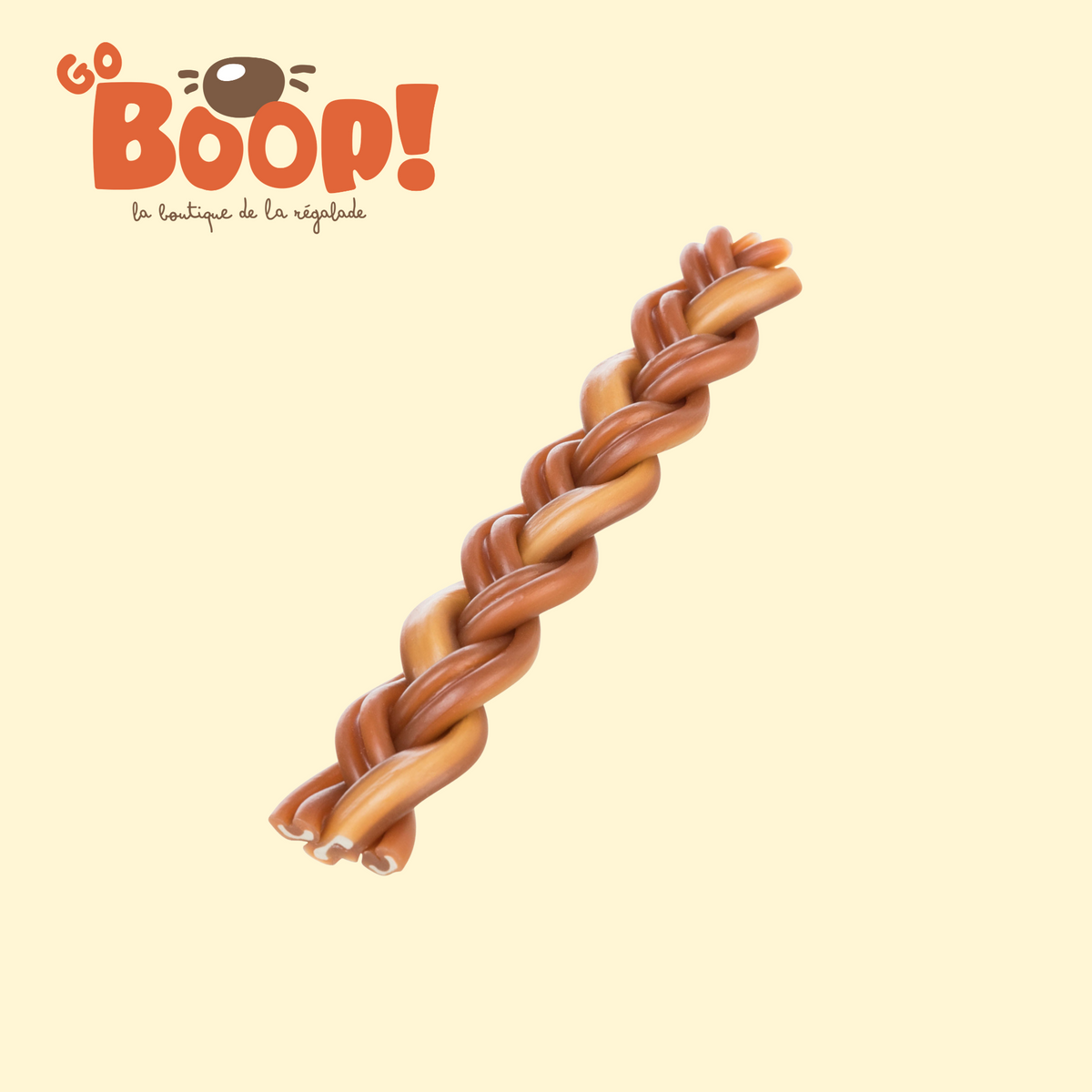 Tresse à mâcher aux nerfs de bœuf pour chien – GoBoop