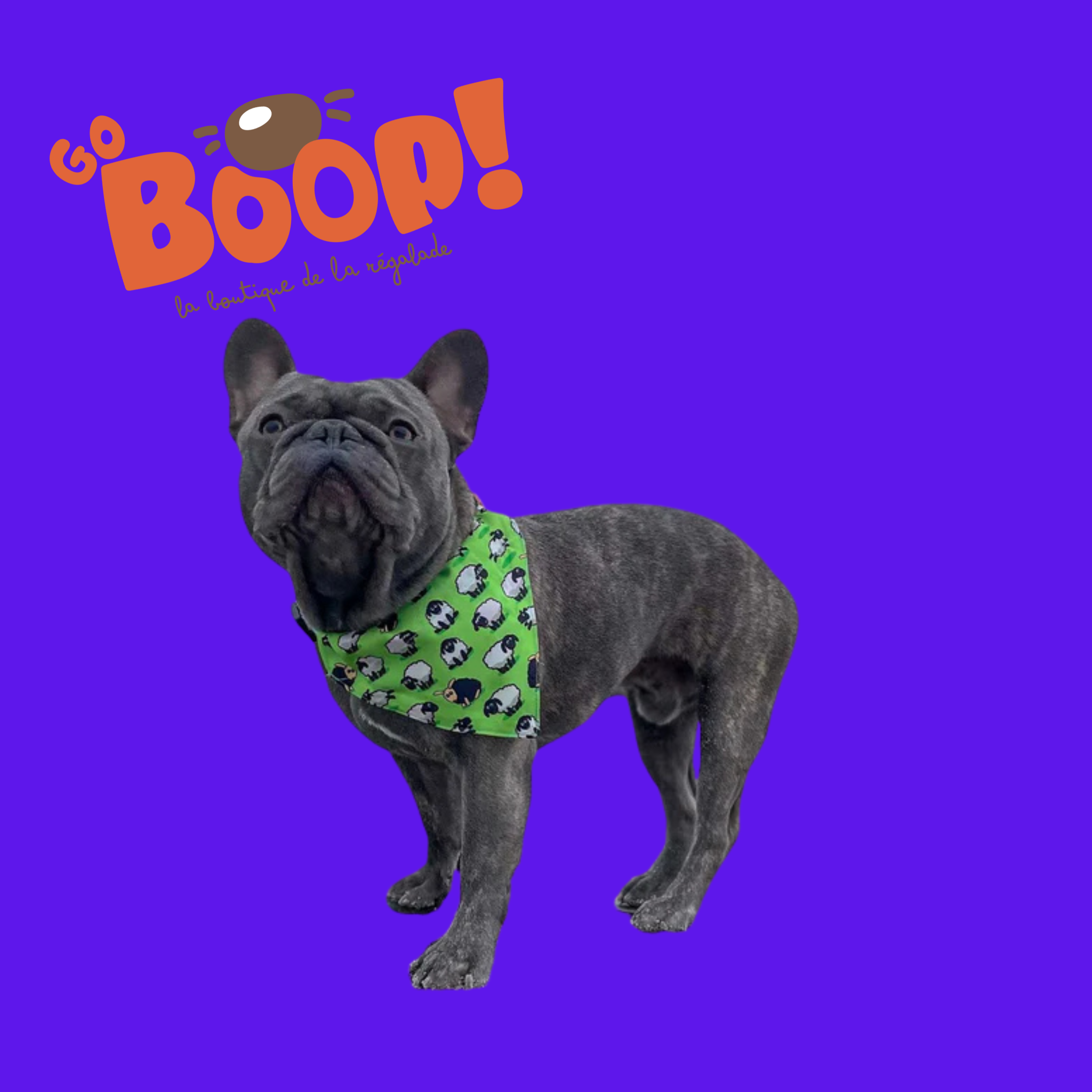 Bandana réversible - Funky Sheep 🐑🖤