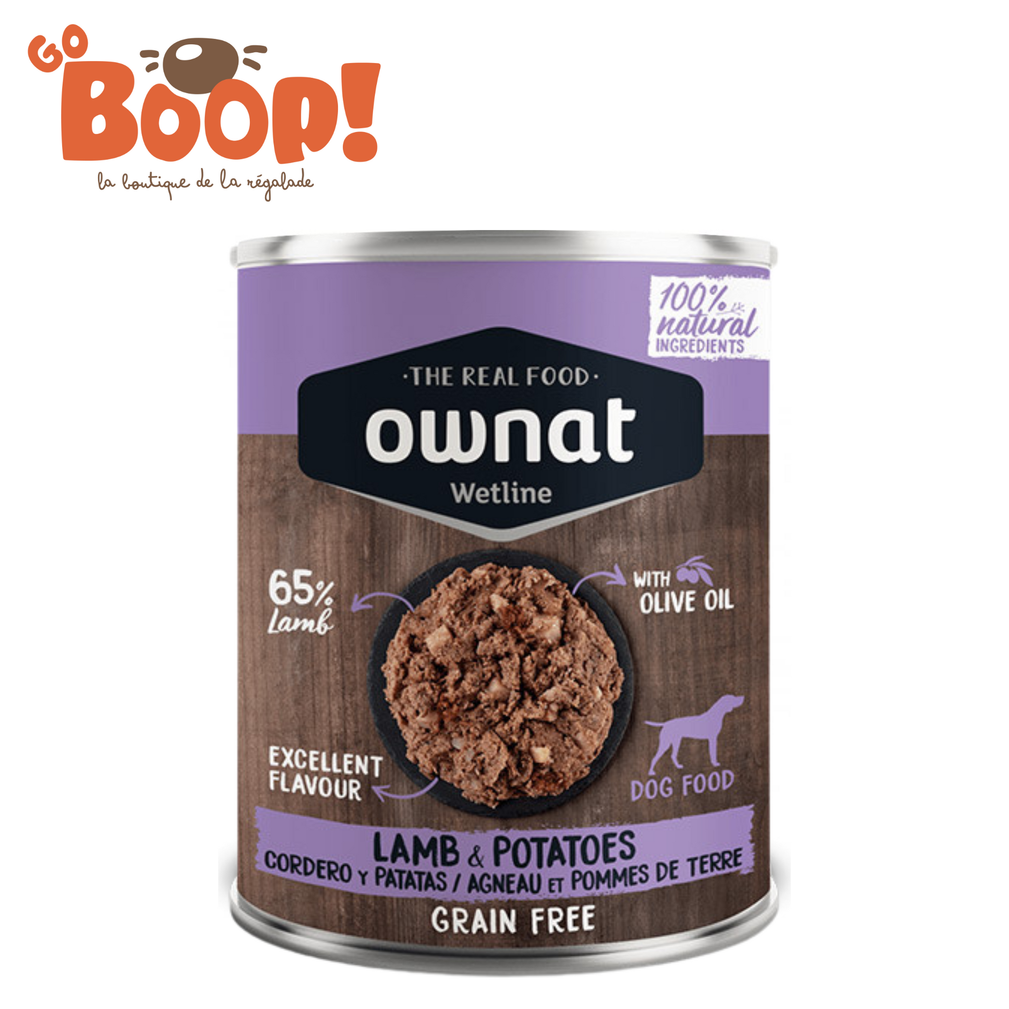 Ownat Wetline Agneau et patates - 395G