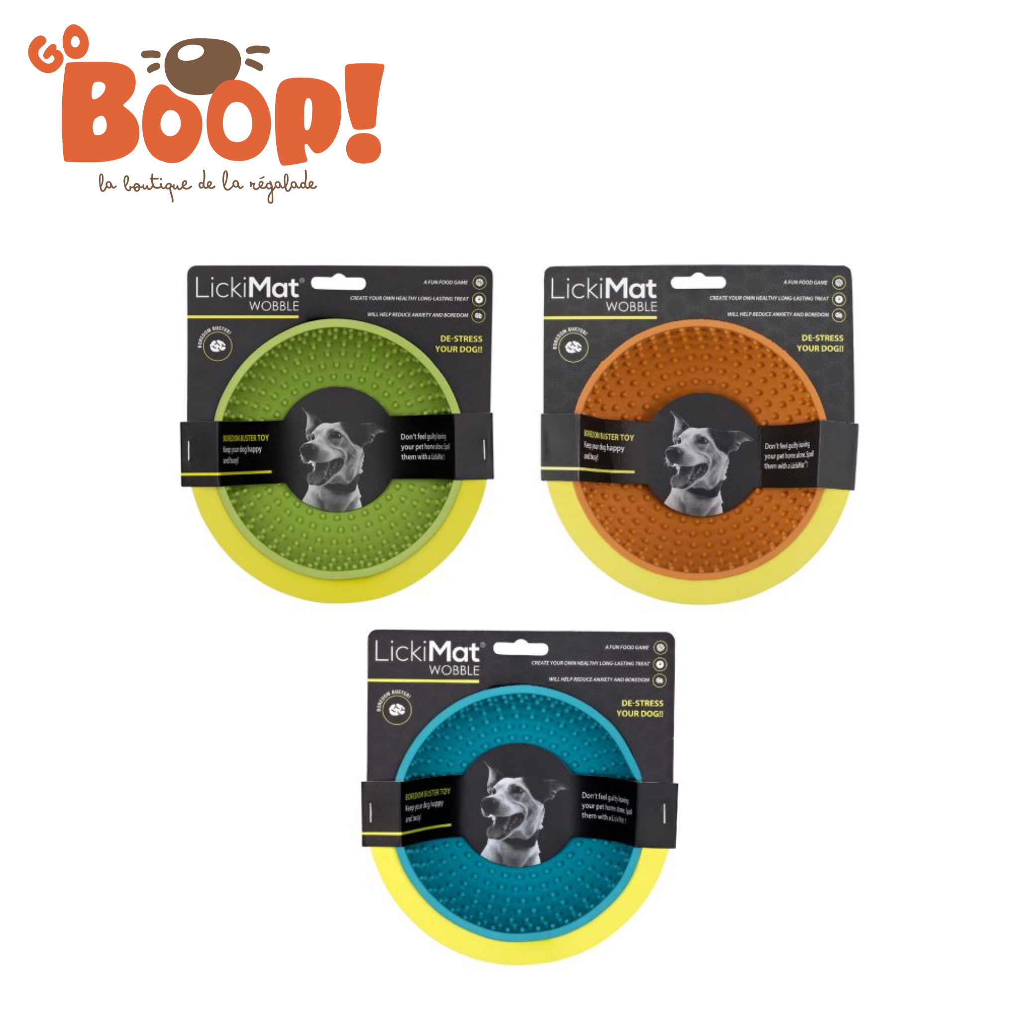 🎱 LickiMat Wobble – Bol de léchage instable